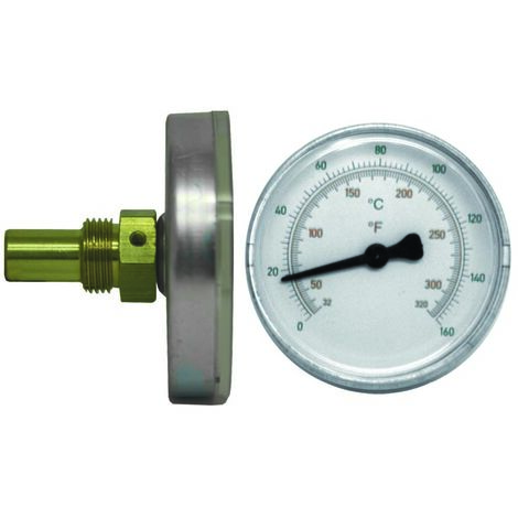 Termometro Bimetallico Schläfer - Cassa Inox 63mm, Scala 0-120°C, Attacco Posteriore - Foto 3