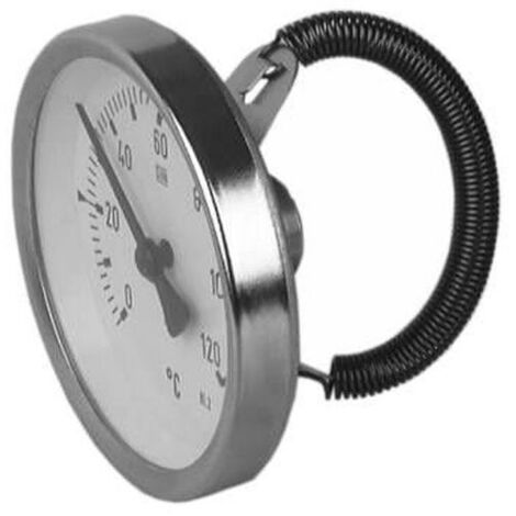 Termometro bimetallico a contatto ATh 63F, diametro 63 mm, 0-120°C, classe 2.0