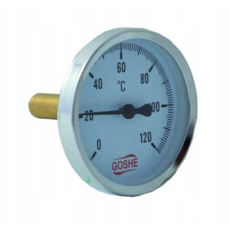TERMOMETRO BIMETALLICO ASSIALE TB 100 0-120°C 1/2""