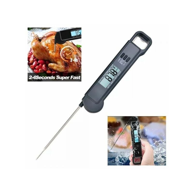 Image of Topolenashop - termometro da cucina digitale con sonda alimenti bevande -50° a 300° c TP-660