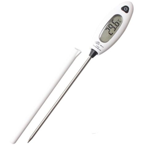 Termometro da Cucina Sonda di Temperatura Lunga Termometro da Cucina Digitale Lettura Istantanea Termometro LCD a Grande Schermo da 5 Secondi per Carne, Barbecue, Pasticceria, Acqua del Bagno