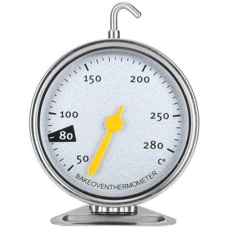 Termometro da forno con quadrante grande in acciaio inossidabile con gancio termometro da cucina per fornelli da cucina 50-280 ℃