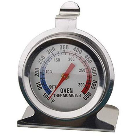 Termometro da forno in acciaio inossidabile con quadrante grande, indicatore di temperatura, utensile da cucina