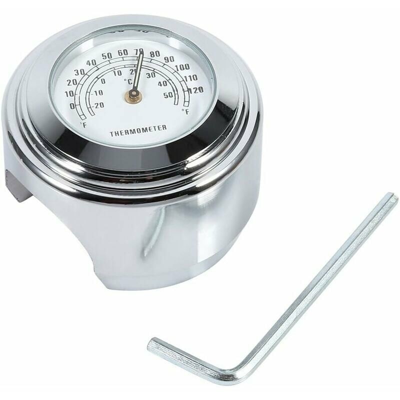 FVO - Termometro da manubrio moto 7/8 quadrante di...