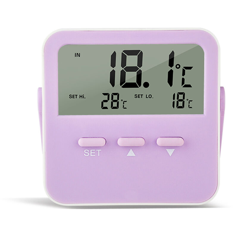 

Termometro de alarma de temperatura alta y baja Termometro para interiores con alarma de temperatura alta y baja Termometro digital para refrigerador