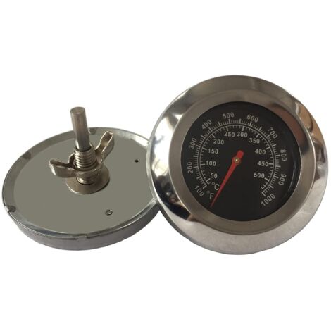 Termómetro de Cocina para Cocina, Medidas de 50 a 500 ℃ o de 100 a 1000 ℉ con Esfera Grande, Apto para Tostadora de Pan, Ahumador, Barbacoa.