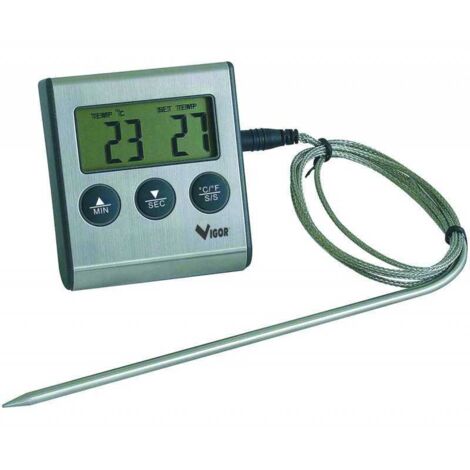 Termómetro de Cocina Vigor Mod. Miro' Digital con Sonda