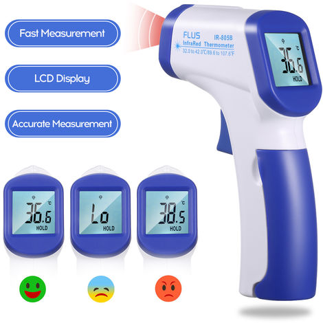 Termometro de frente de oreja, medidor digital de temperatura infrarroja