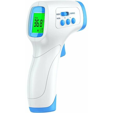 Termómetro de frente para adultos, termómetro de frente médico con pantalla LCD, termómetro sin contacto para bebés, niños adultos, termómetro infrarrojo con alarma de fiebre, 99 datos registrados
