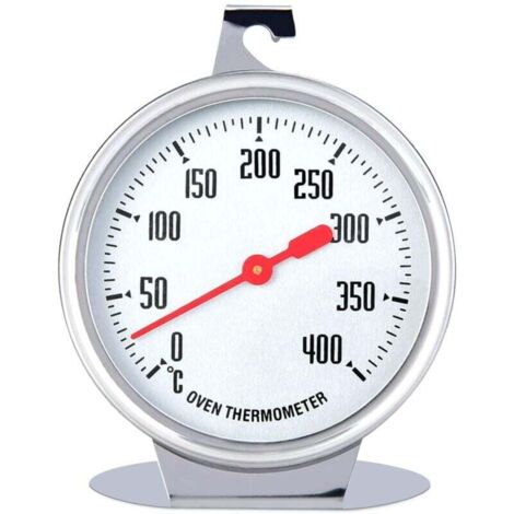 Termómetro de horno KZQ, termómetro de cocina, termómetro de acero inoxidable para horno, termómetro para cocinar, termómetro para estufa de leña, termómetro para horno de 400 grados