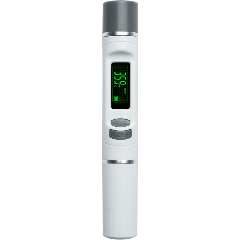 

Happyshopping - Termometro de infrarrojos sin contacto termometro LCD de pantalla frente a la temperatura del cuerpo humano (bateria livresans)