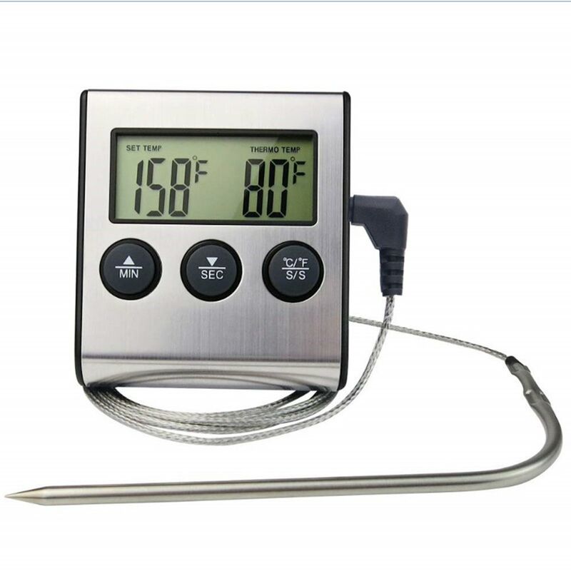 

Happyshopping - Termometro de la carne de Digitaces, sonda del termometro de la cocina de la comida de la barbacoa
