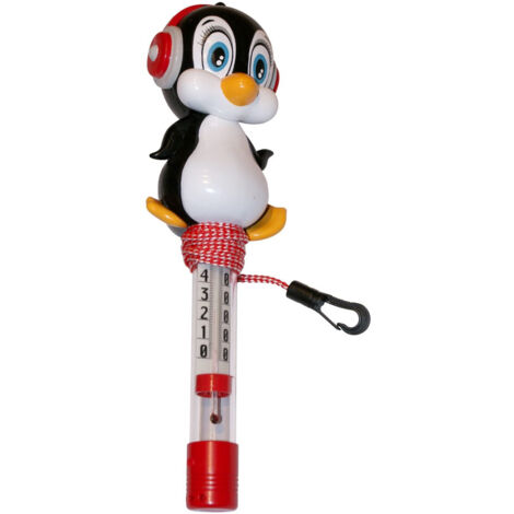 Termómetro de piscina pingüino h 30 cm