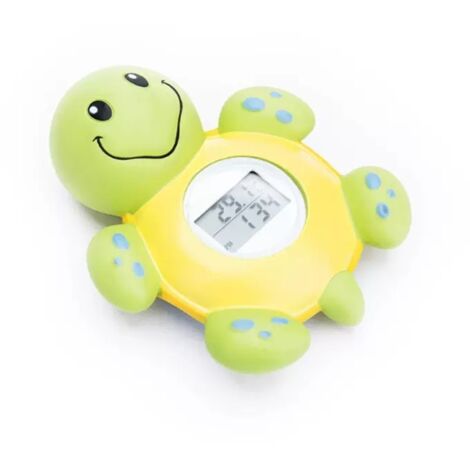 Termómetro de piscina, termómetro flotante, termómetro Jenie Turtle, verde, para baño, piscina