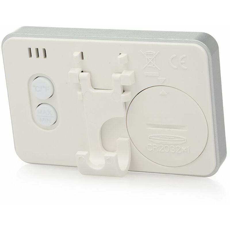 

Happyshopping - Termometro del refrigerador del LCD de Digitaces, termometro del congelador del refrigerador,Blanco