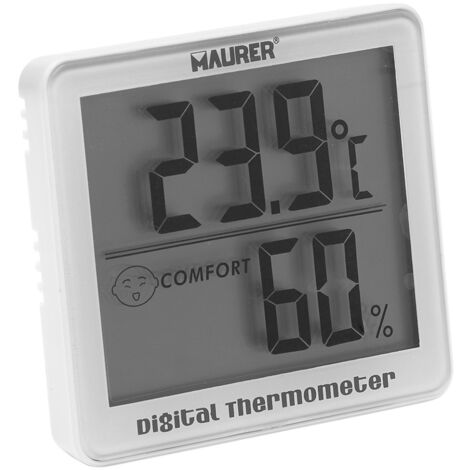 Termometro digital con indicador de humedad