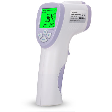 Termometro digital de infrarrojos para frente, indicador de temperatura