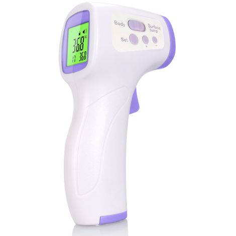 Termometro digital infrarrojo de frente sin contacto, medicion de temperatura