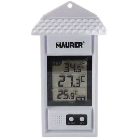 Termometro digital interiores / exteriores con indicador de temperatura maxima y minima