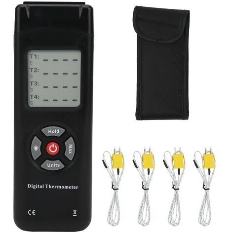 Termómetro digital LCD con sonda de temperatura de contacto tipo termopar TL-TK04 4K