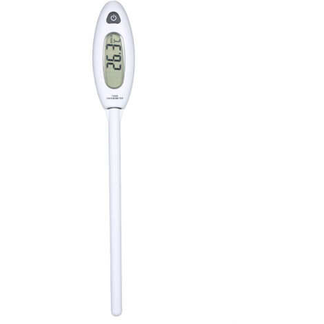 Termómetro digital LCD tipo bolígrafo para alimentos, sonda de 15 cm, lectura instantánea de -50 a 300 °C, para carne, leche, cocina y barbacoa.