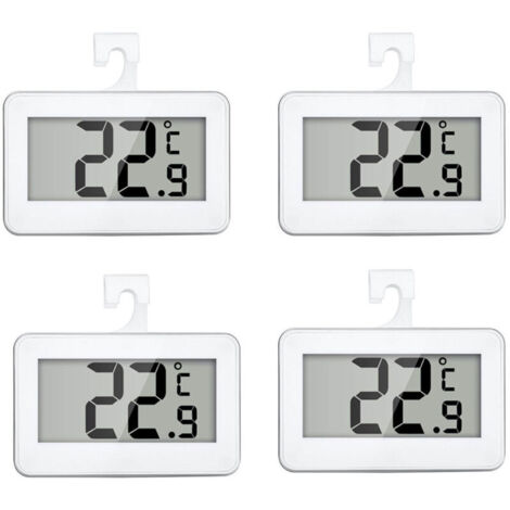 Termómetro digital resistente al agua con termómetro para congelador con pantalla LCD de fácil lectura, perfecto para uso en exteriores.