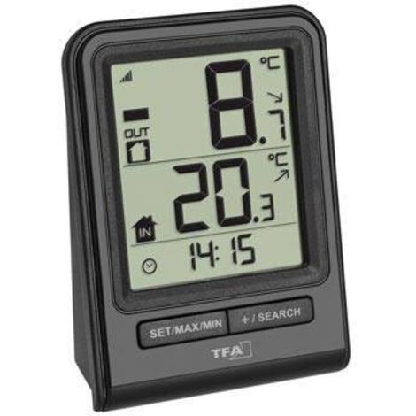 TERMOMETRO DIGITAL SENSOR EXTERIOR-INTERIOR - 67X93X35MM