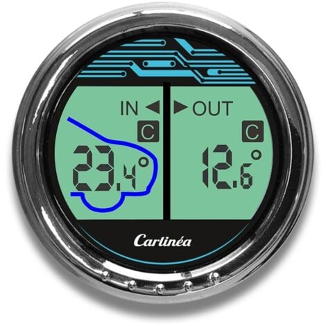 CARLINEA TERMOMETRO DIGITALE AUTO INTERNO / ESTERNO