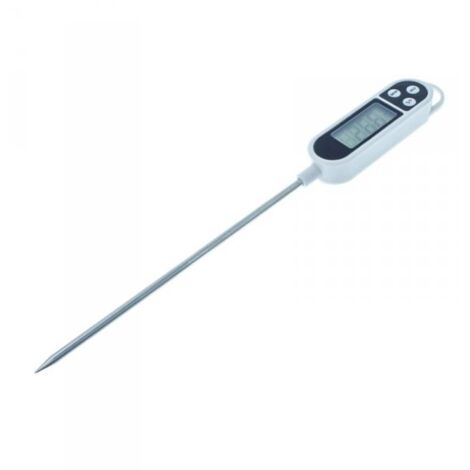 Termometro Digitale Da Cucina Misuratore Con Asta e LCD Per Cibi Bevande -50 +300°C