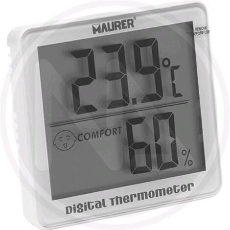 TERMOMETRO DIGITALE IN ABS MAURER 90X80X12MM