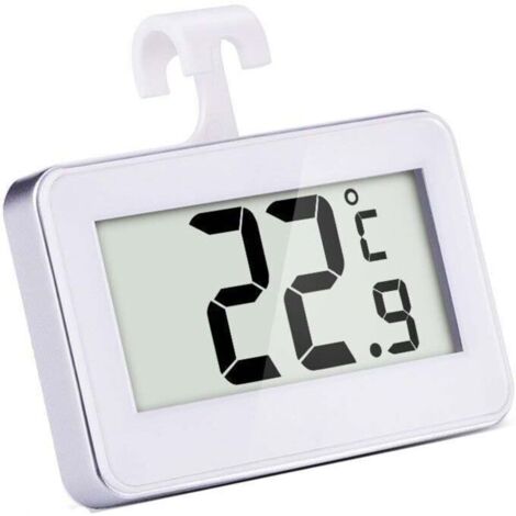Termometro digitale per frigorifero, congelatore, termometro digitale e monitor della temperatura interna, bianco