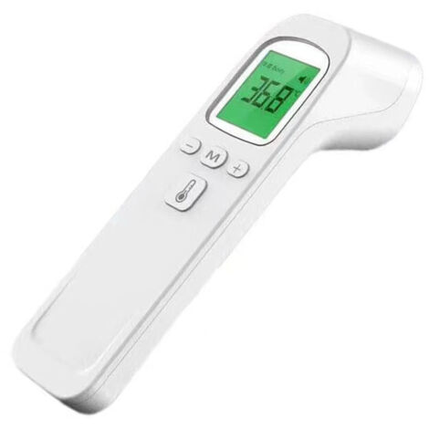 Termometro digitale portatile con pistola a temperatura senza contatto, 3 colori, avvertimento industriale