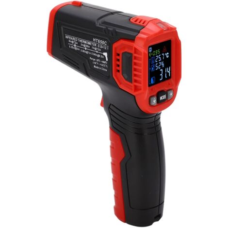 Termometro digitale senza contatto con pistola termostatica industriale e display LCD a colori per forni per pizza e griglie