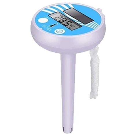 Termometro digitale solare galleggiante per piscina - Termometro elettronico per piscina - Termometro solare galleggiante - Con display LCD