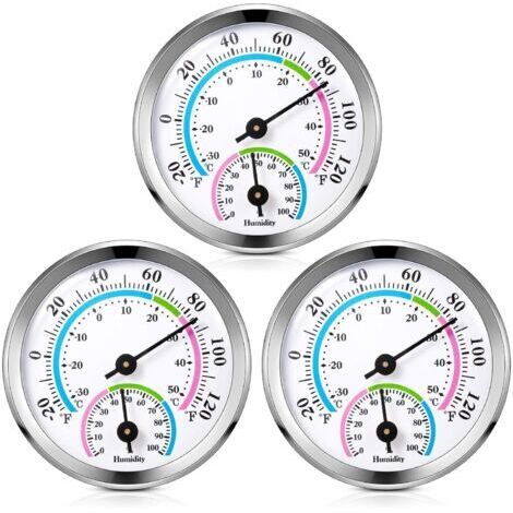 Termometro domestico 2 in 1, mini termometro e igrometro, adatto per uso domestico e in ufficio, set da 3 pezzi