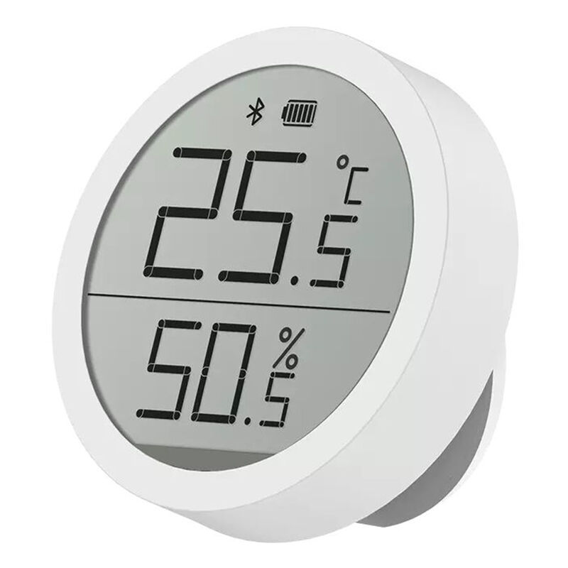 

Termometro e higrometro digital BT Qingping Medidor de humedad con monitor de temperatura / Pantalla LCD grande / Almacenamiento de datos durante 30