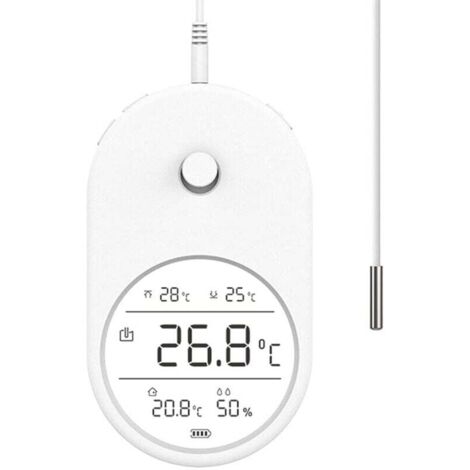 Termómetro e higrómetro electrónico 3 en 1 para acuario, medidor digital de temperatura LCD con sonda.