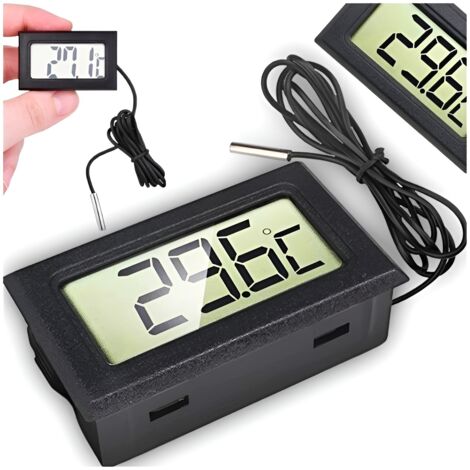 TERMOMETRO ELETTRONICO DIGITALE PRECISO CON SONDA + DISPLAY CHIARO