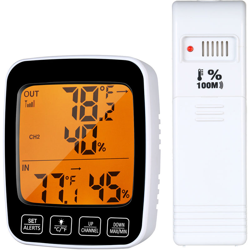 

Termometro, estacion meteorologica inalambrica, °C / °F, Negro