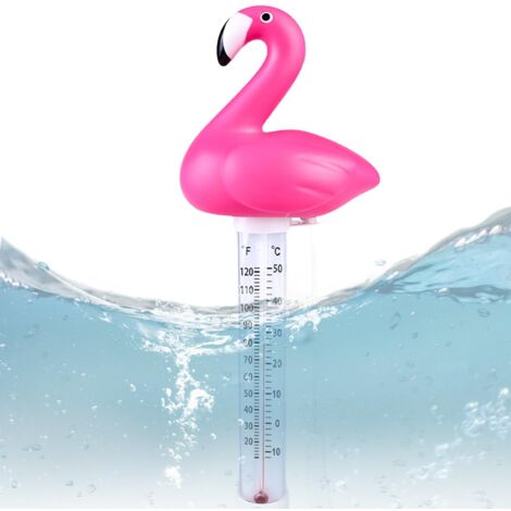Termómetro flotante para piscina, irrompible, para piscina, spa, acuario, estanque y piscina infantil (rosa)