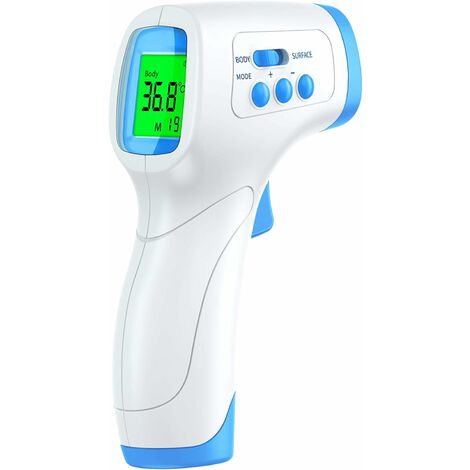 Termómetro frontal para adultos, termómetro frontal médico con pantalla LCD, termómetro sin contacto para bebés, niños, adultos, termómetro infrarrojo con alerta de fiebre, 99 datos registrados
