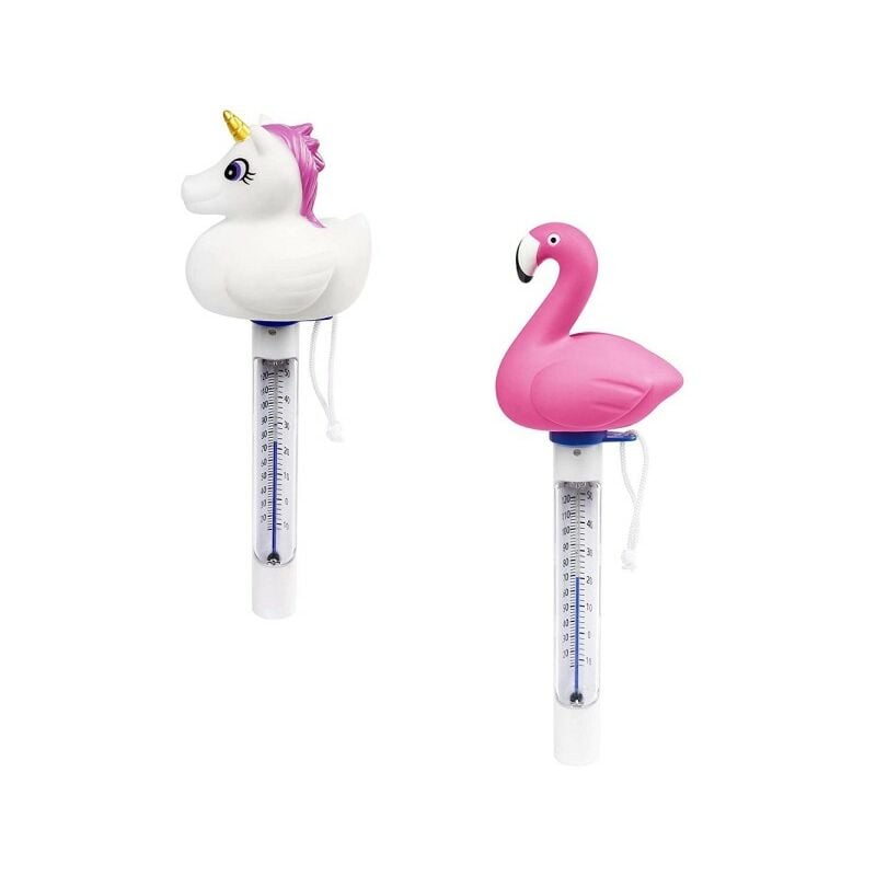 Thermomètre Flottant Pour Piscine Flamingo Formes De Licorne Avec Corde 58595