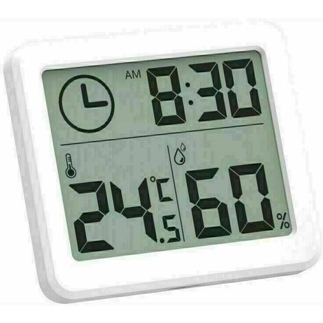 Termómetro higrómetro de habitación digital de alta precisión, monitor portátil de humedad y temperatura para el hogar, la oficina