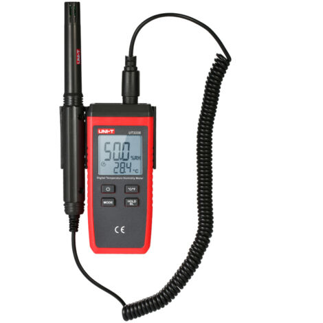 Termómetro-higrómetro digital LCD mini UNI-T UT333S con pantalla en °C/°F