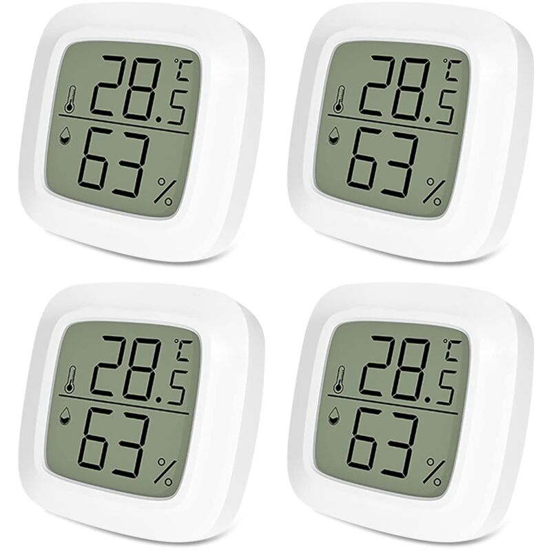 Termómetro higrómetro digital Termómetro interior, higrómetro portátil, indicador de temperatura y humedad para control de clima interior Celsius