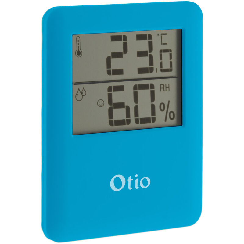 

Termómetro / higrómetro magnético para interiores azul - Otio