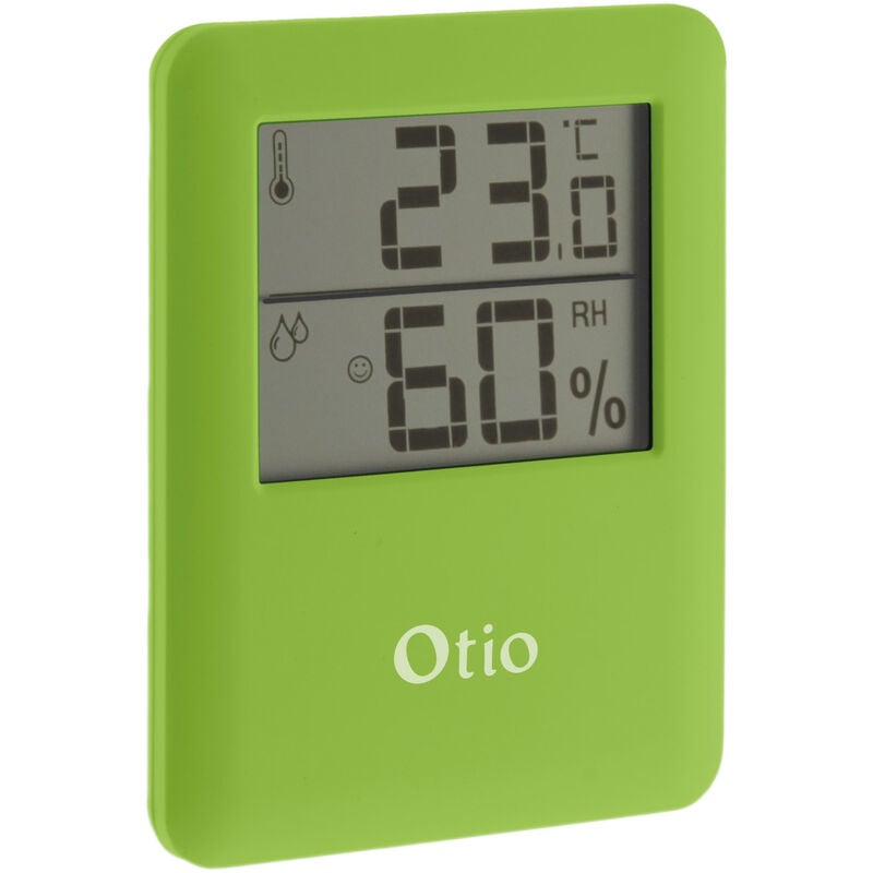 

Termómetro / higrómetro magnético para interiores verde - Otio