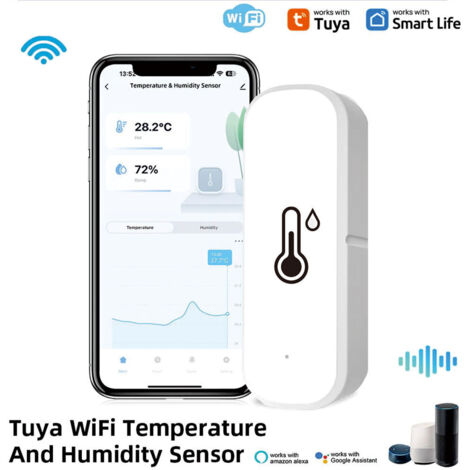 Termómetro Higrómetro WiFi (1 Sensor) – Sensor Interior/Exterior  Alarmas en App para Invernadero, Bodega y más
