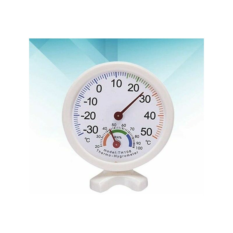 Image of Termometro igrometro analogico -30+50 °c misura temperatura e umidita' no pile