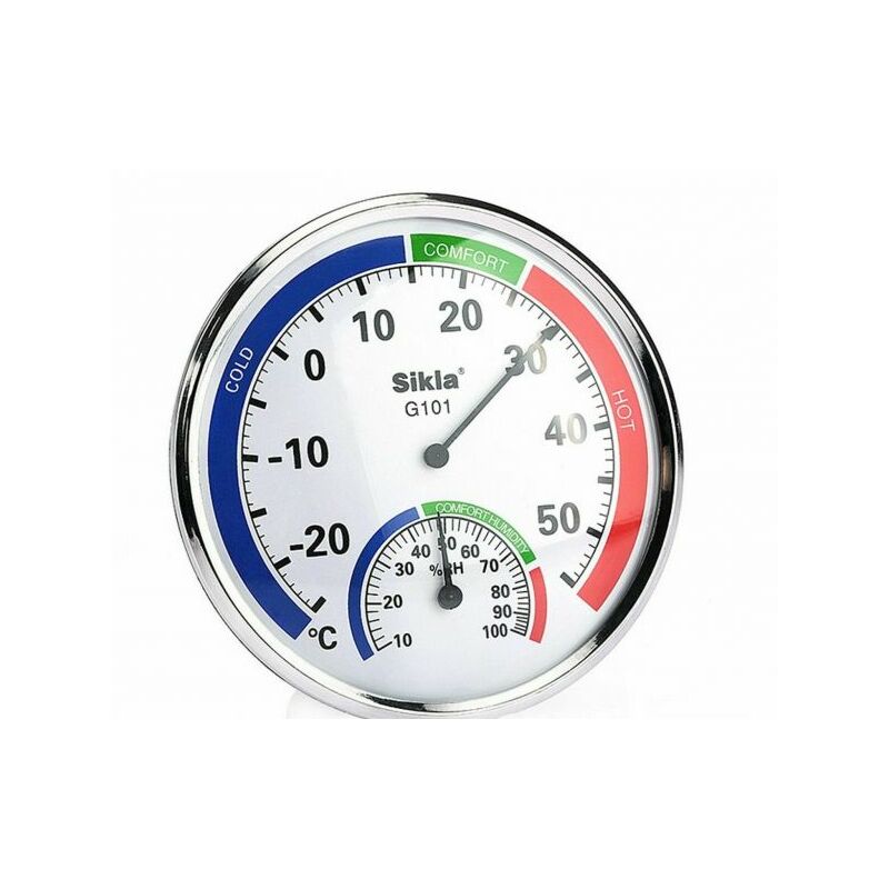 Image of Topolenashop - termometro igrometro analogico interno esterno misura temperatura umidita' casa